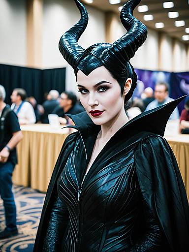 Candid Maleficent Cosplay Portrait at Convention