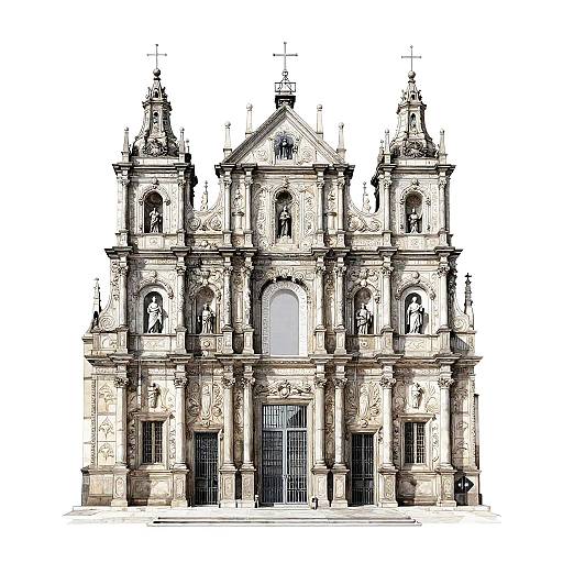 Baroque Cathedral Tattoo Designs