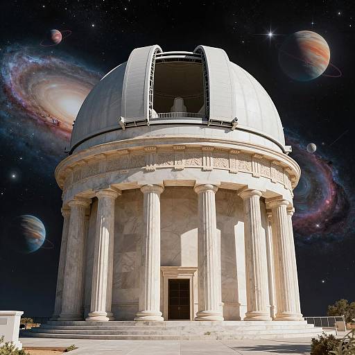 Futuristic Greek Observatory in Space