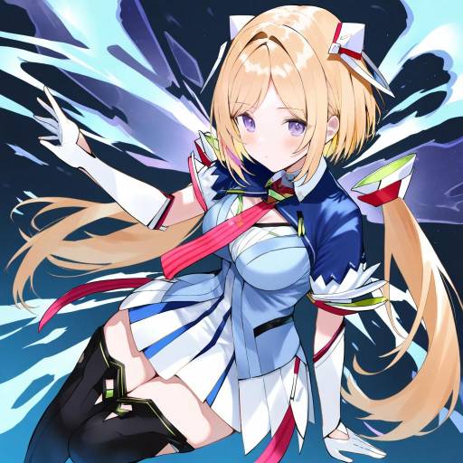 Illustration of Aki rosenthal (1st costume), hololive in the style of Kou mashiro