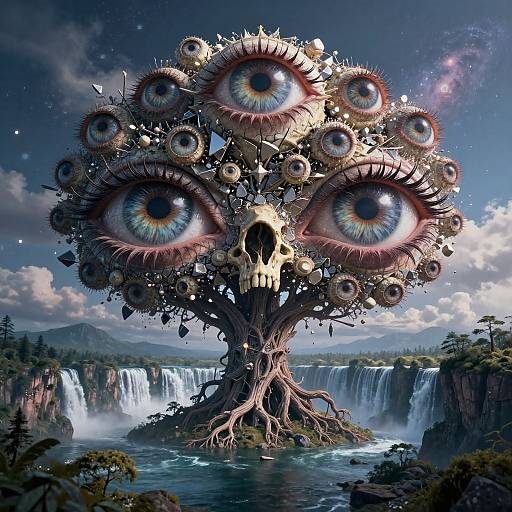 Hyper-Detailed Eldritch Eye Galaxy