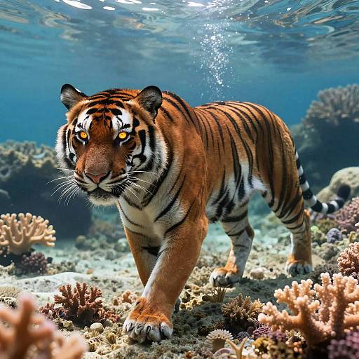 Mythical Tiger-Fox Coral Beast