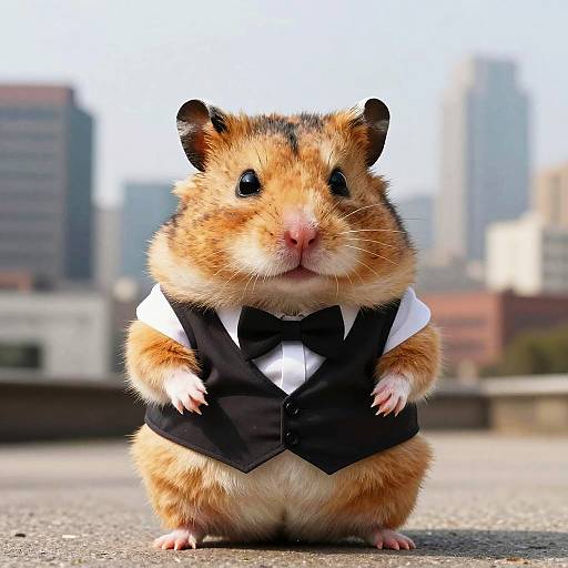 Cheeky Irritable Hamster Caricature