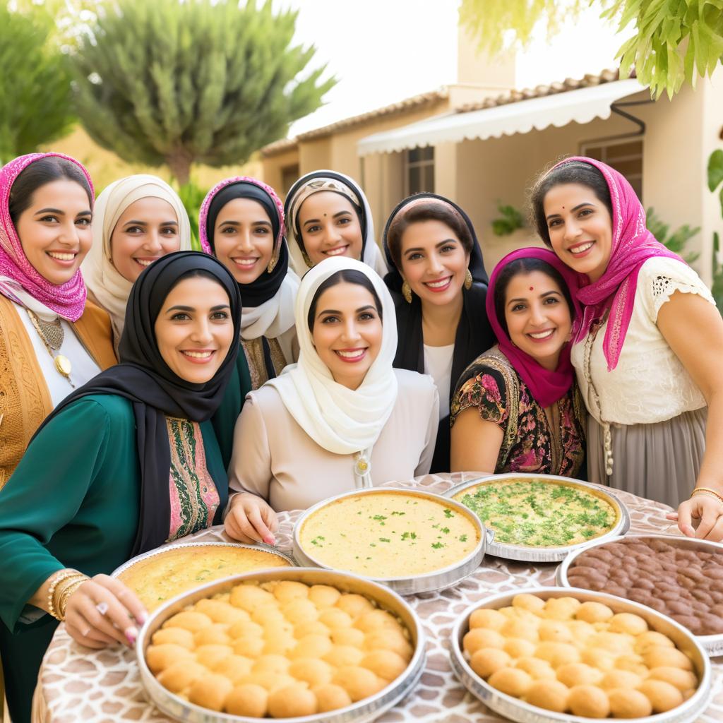 Joyful Vintage Middle Eastern Women at Party