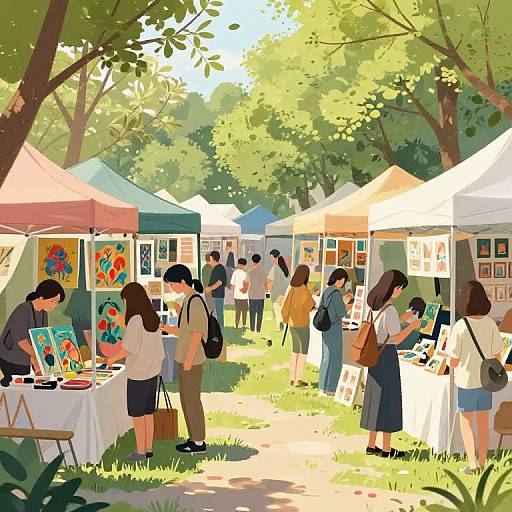 Springtime Open-Air Art Market
