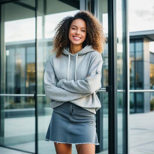 Warm Portrait of a Young Woman Outdoors