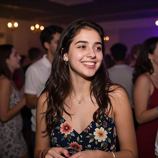 Radiant Woman at Festive Celebration