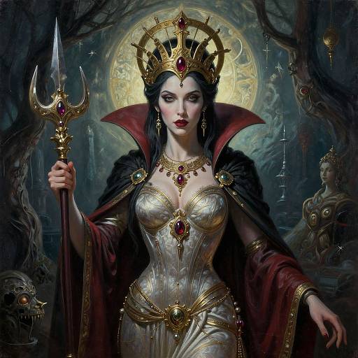 Surrealistic Ancient Vampire Princess Art