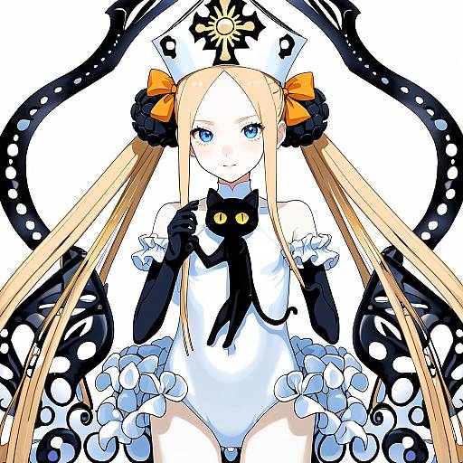 Illustration of Abigail williams (swimsuit foreigner) (second ascension) (fate), fate/grand order in the style of Tina fate