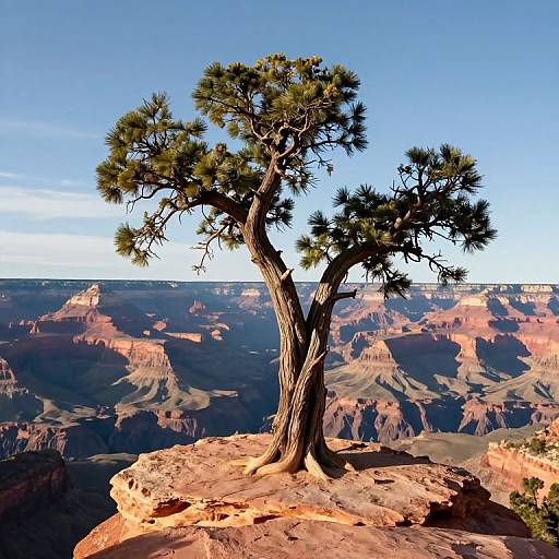 Serene Canyon Between Earth and Sky