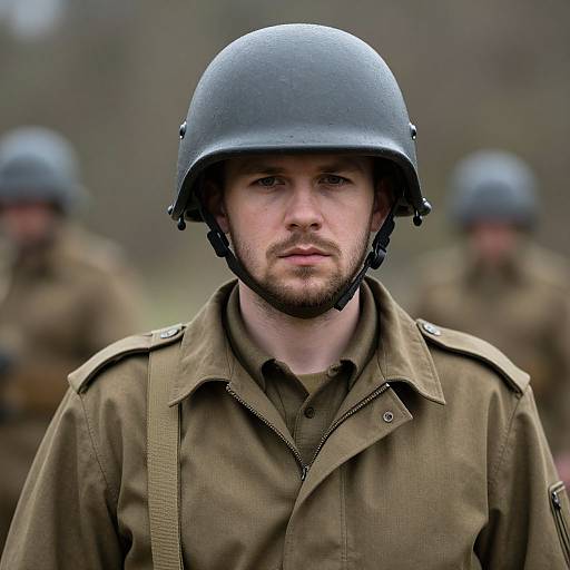 Realistic Old Cop in Uniform