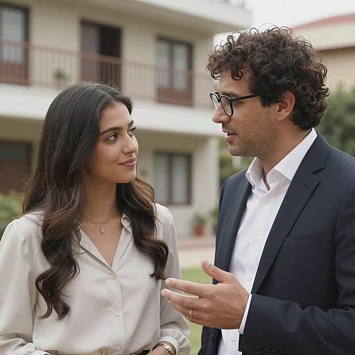 Business Conversation Outdoors