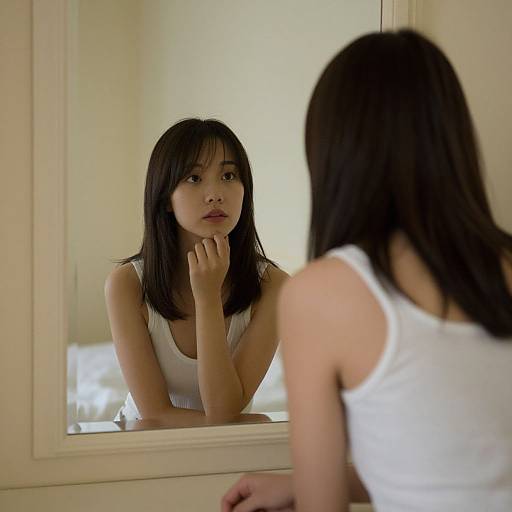 Woman Reflecting on Self-Discovery