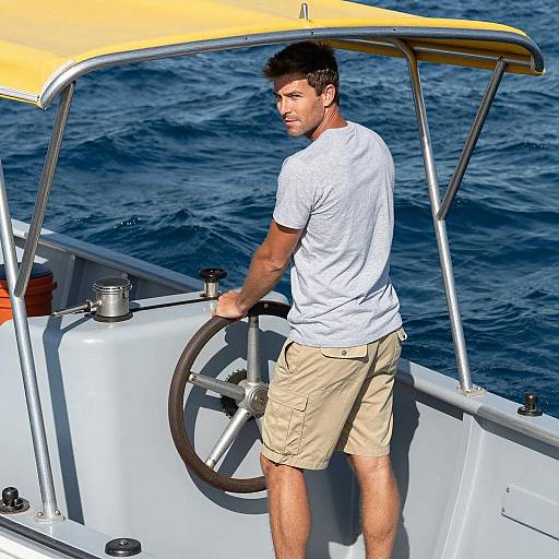 Sunny Day on a Fishing Boat