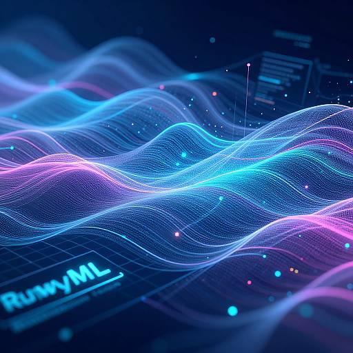 Futuristic Interface with Algorithmic Waves