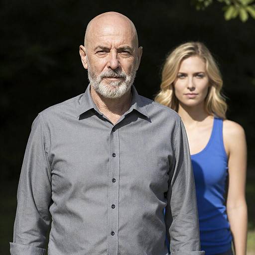 Portrait of a Bald Man and Woman