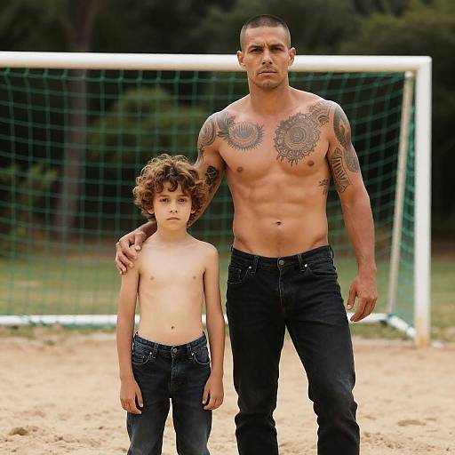 Tattoos and Soccer: A Candid Moment