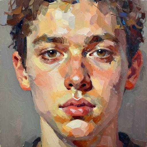 Expressive Acrylic Portrait Painting Filter