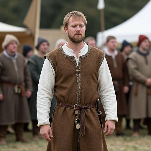 Man in Medieval Festival Costume