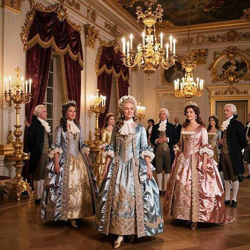Lavish 18th Century Aristocratic Ballroom