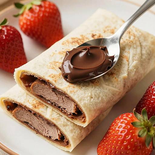 Layered Sandwiches with Chocolate Spread