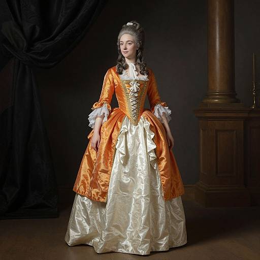 18th-Century Elegant Woman Portrait