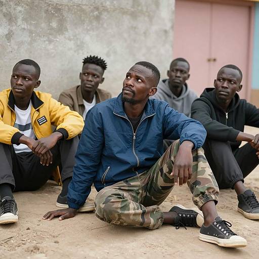 Serious Discussion Among Four Friends