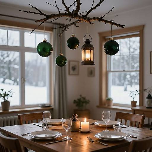Cozy Rustic Dining with Lanterns