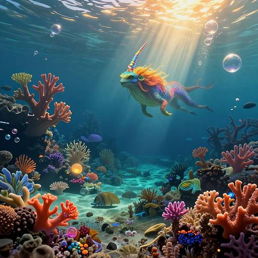 Surreal Underwater Dreamscape Artwork