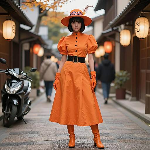 Vibrant Anime Clockwork Orange Costume