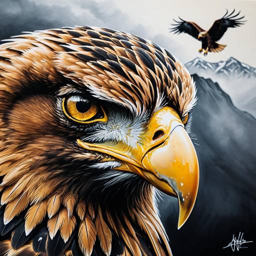 Golden Eagle Close-Up: Strength and Courage Golden Eagle Close-Up: Strength and Courage