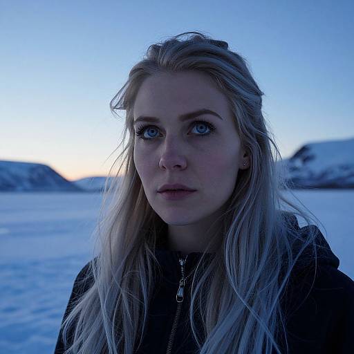 Enigmatic Nordic Woman Portrait
