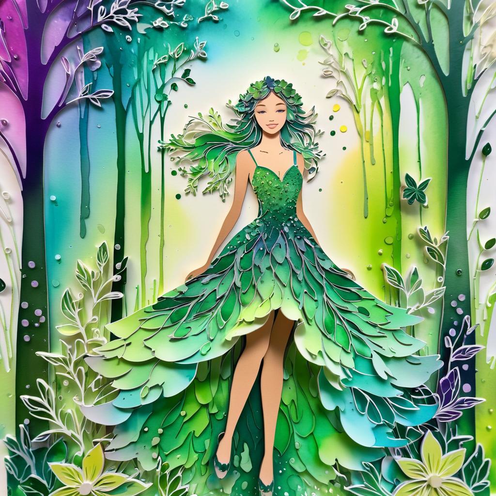 Mystical Forest Nymph in Dreamy Colors