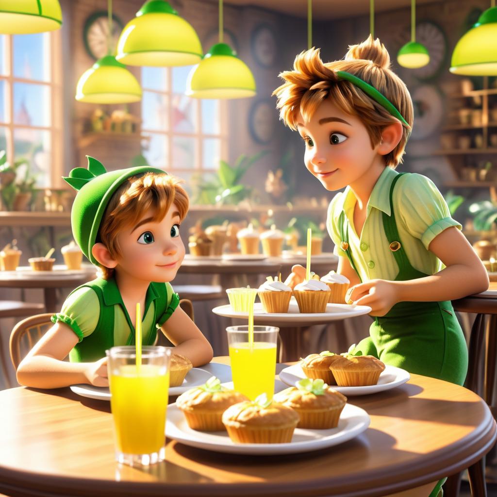 Whimsical Breakfast with Peter and Tinkerbell