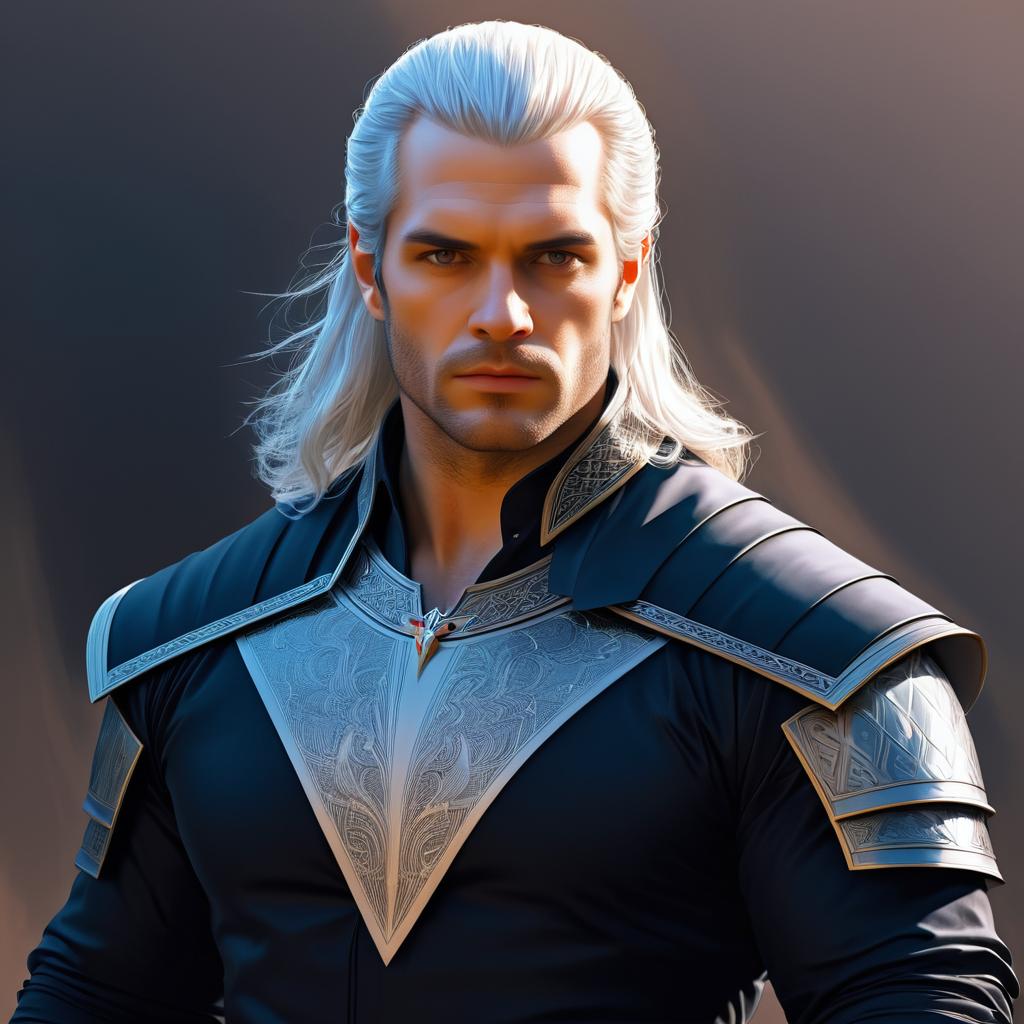 Elegant Portrait of Geralt by Cavill