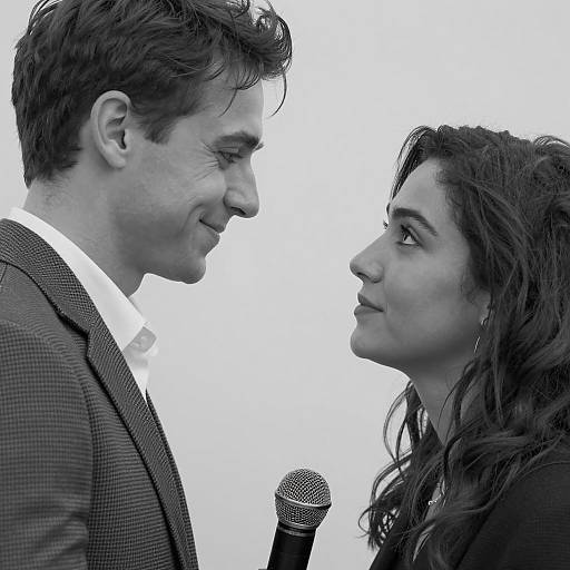 Intimate Black and White Portrait