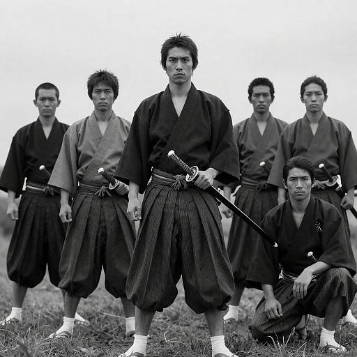 Traditional Japanese Samurai Group