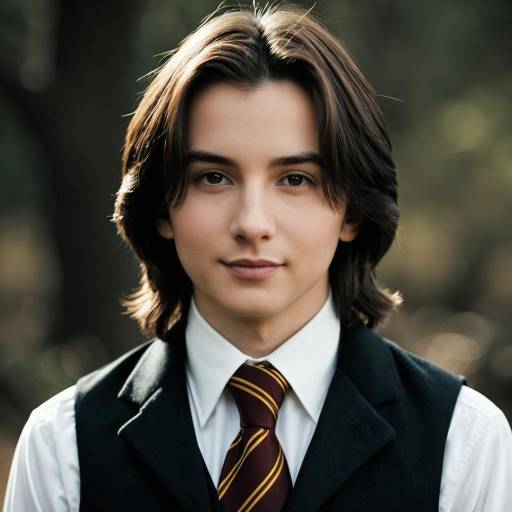 Realistic Portrait of Male Snape Lookalike