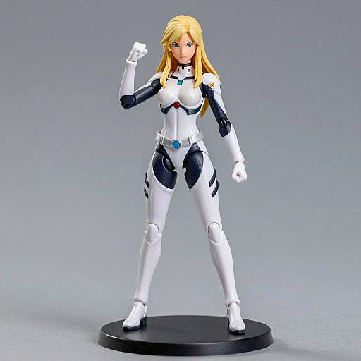 Dynamic Female Action Figure Portrait