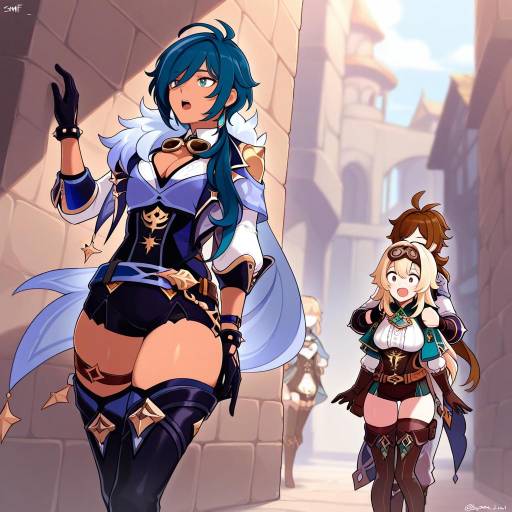 Stylish Characters in Dynamic Fashion