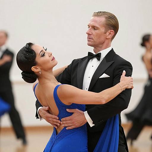 Elegant Ballroom Dance Couple in Action