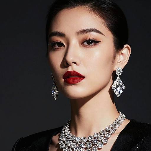 Diamond Monocle High Fashion Portrait