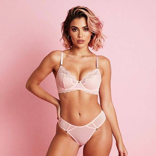 Bold Fashion: Confident Woman in Lingerie