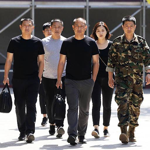 Casual Outdoor Group Walk Photograph