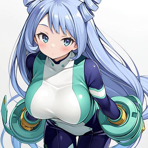 Illustration of Hadou nejire, boku no hero academia in the style of Poco (asahi age)