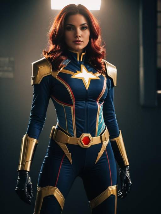 Realistic Woman in Nova Cosplay Costume