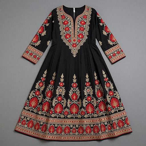 Antique Banjara Woman's Embroidered Dress