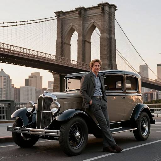 Al Capone by Brooklyn Bridge Sunset