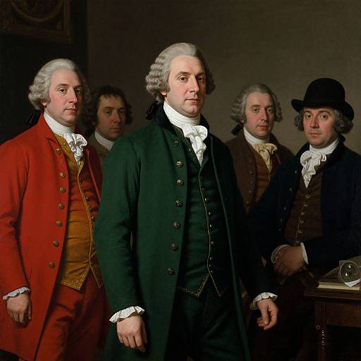 Modern Figure in Historical Ensemble