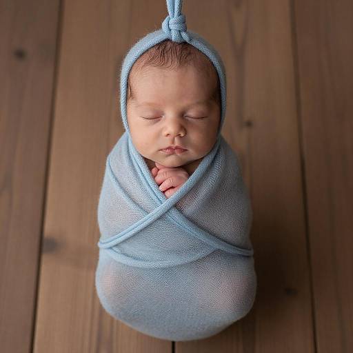 Serene Portrait of a Sleeping Newborn